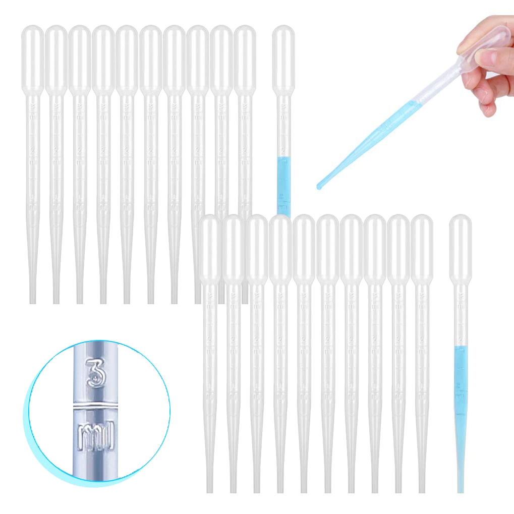 1ml 2ml 3ml 5ml 10ml Sterile Disposable Pasteur Pipette Plastic Dropper Micro 3ml Transfer Pipettes