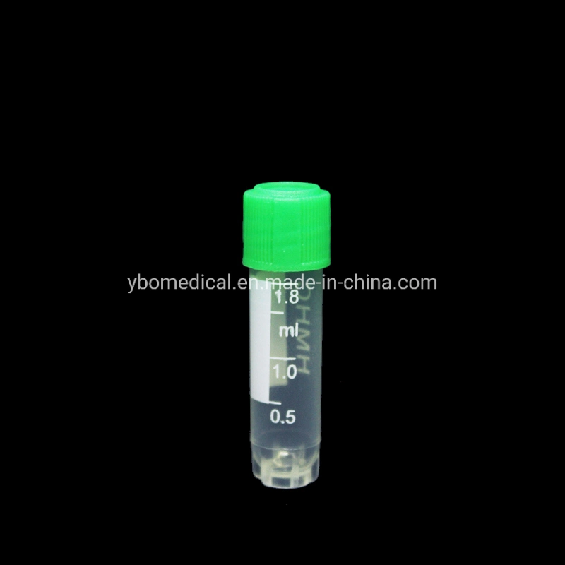 0.5ml 1.5ml 1.8ml 2ml 5ml Freezing Plastic Cryovials Cryo Cryogenic Cryo Vials Tube with Flat Bottom