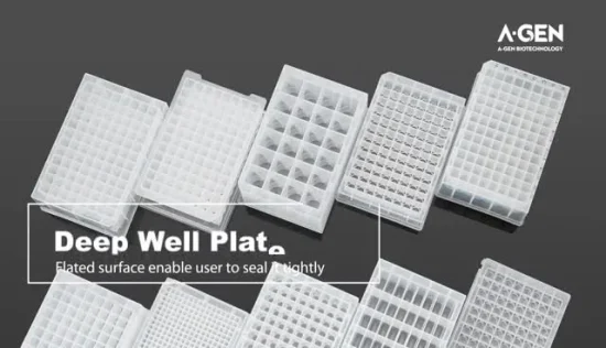 0,5 ml 96-Well-Mikrotiterplatte, quadratische Deep-Well-Platte für Eisvogel (steril und mit geringer Retention)