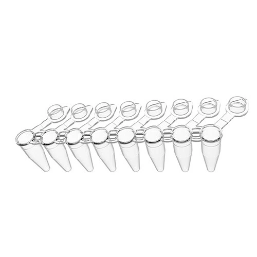 8-Streifen-PCR-Röhrchen der Marke Bkmam, 0,1 ml, 0,2 ml, einzelnes PCR-Röhrchen mit flachem Deckel für den Einsatz im High-School-Labor